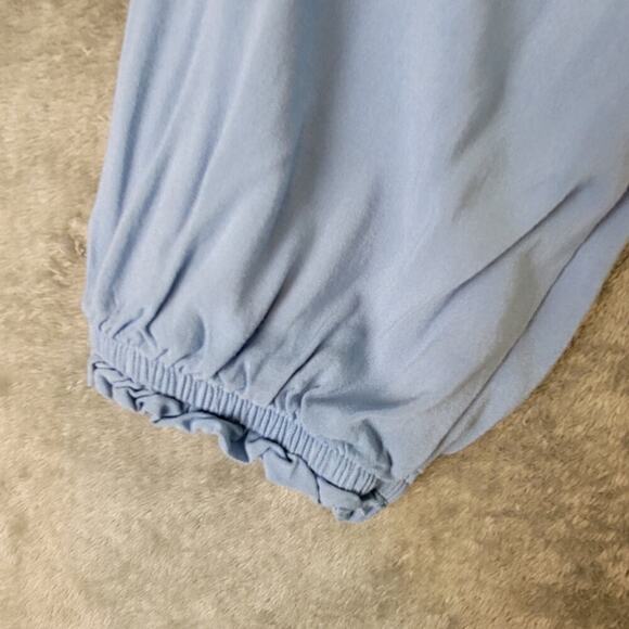 L.A. Hearts Corset Top S Blue Puff Sleeve Cottagecore - Picture 8 of 9